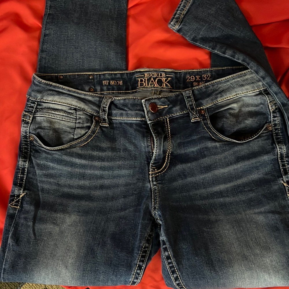 Buckle Black Jeans